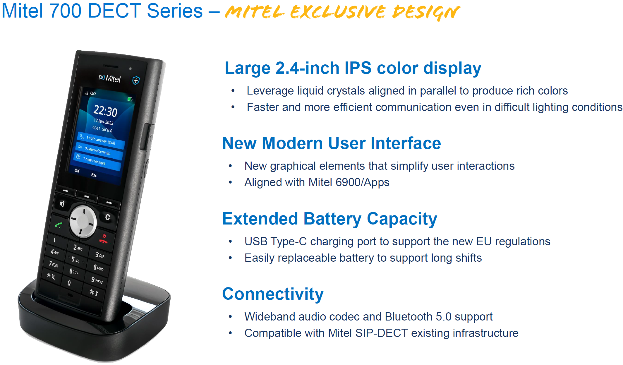 mitel dect 700 dect series