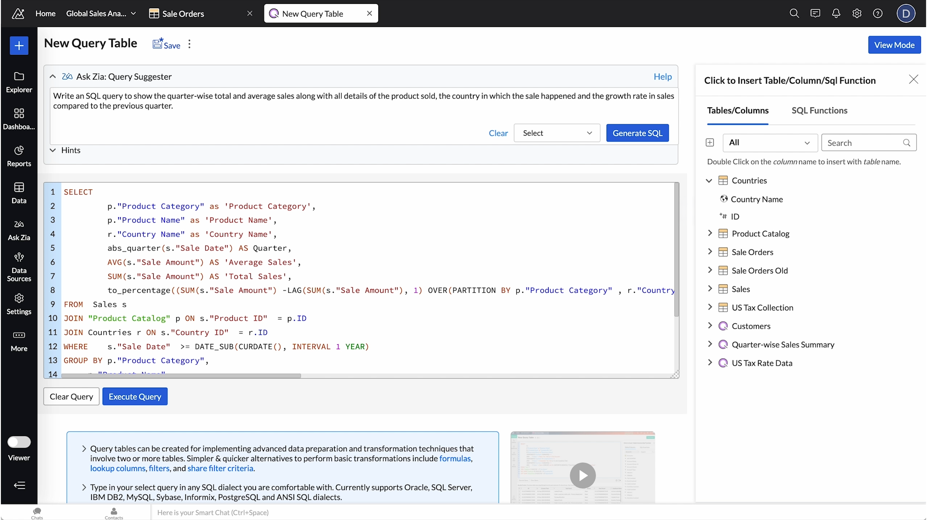 zoho openai integration with rag